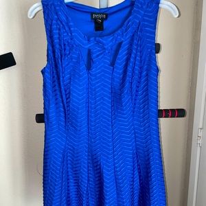 Royal blue mini dress